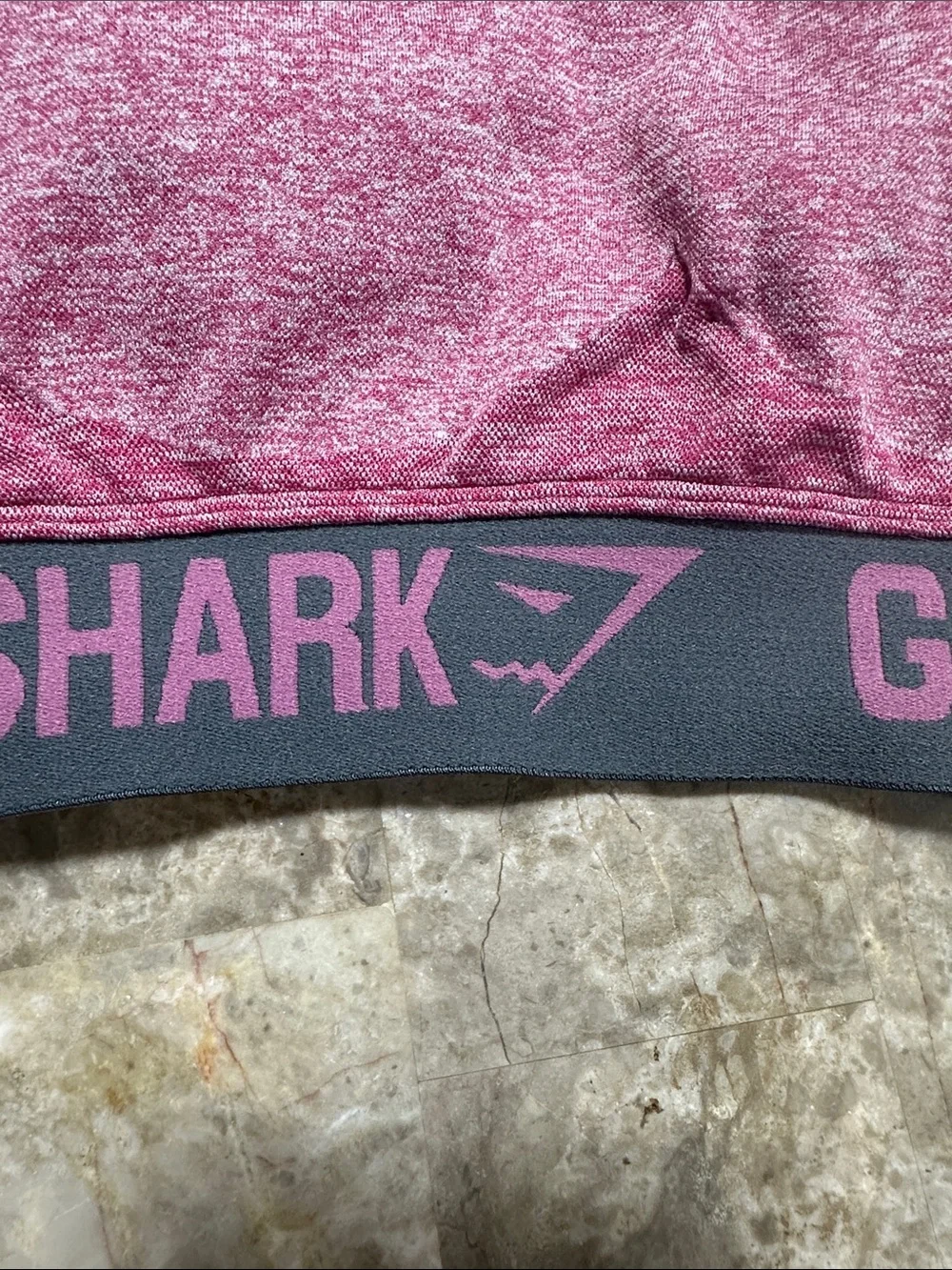 Gymshark Heathered Rose Racerback Seamless Sports Bra